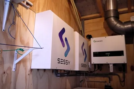 Thuisbatterij van het merk Sessy