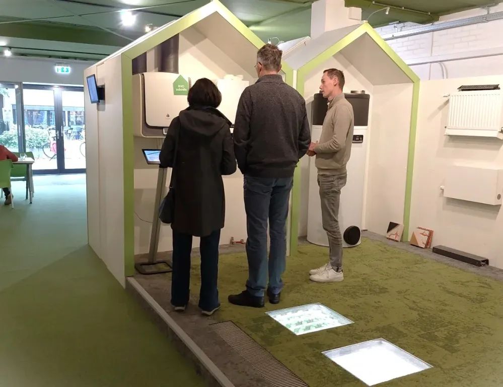 grijs naar groen showroom