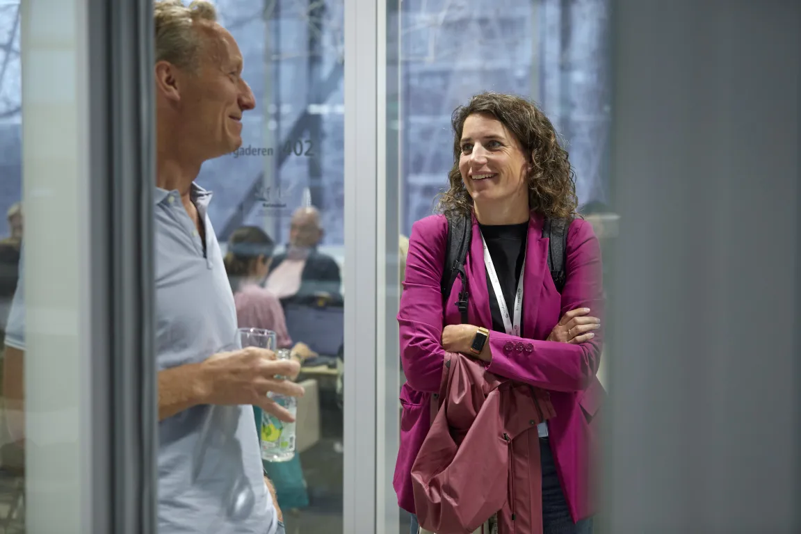 Twee bewoners in gesprek