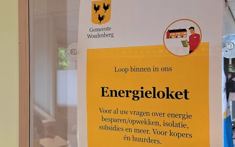 Afbeelding van de deur van het energieloket in het Cultuurhuis