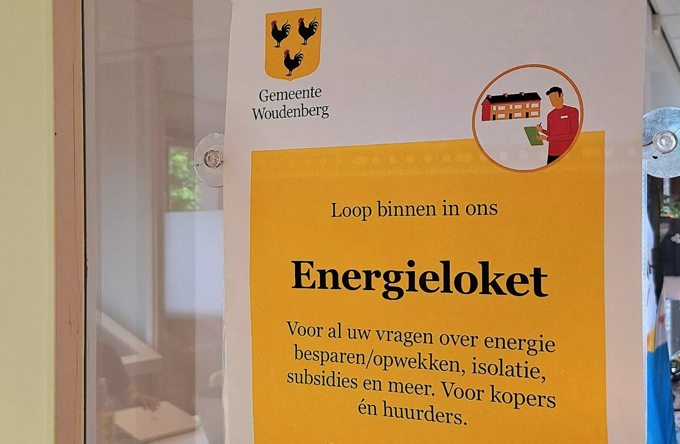 Afbeelding van de deur van het energieloket in het Cultuurhuis
