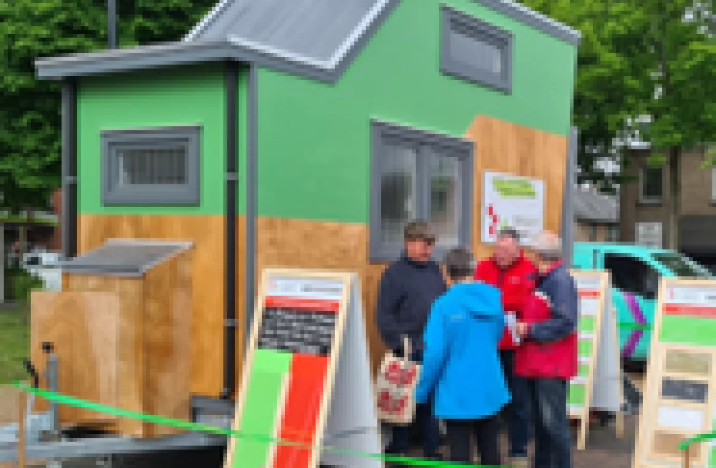 Mobiel informatiepunt tiny house