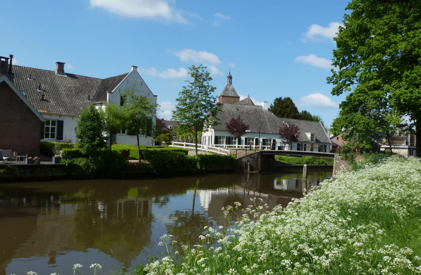 Huizen langs de Kromme Rijn